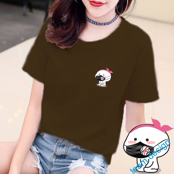 YOURSTYLE1119 - KAOS PENTOL KARAKTER BAJU KAOS WANITA DISTRO UNISEX OVERSIZE PRIA JUMBO CASUAL