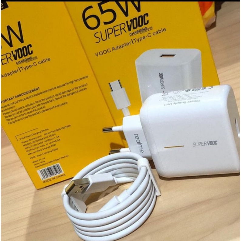 Charger Realme/ Oppo Super VOOC 65 W USB tipe C | Shopee