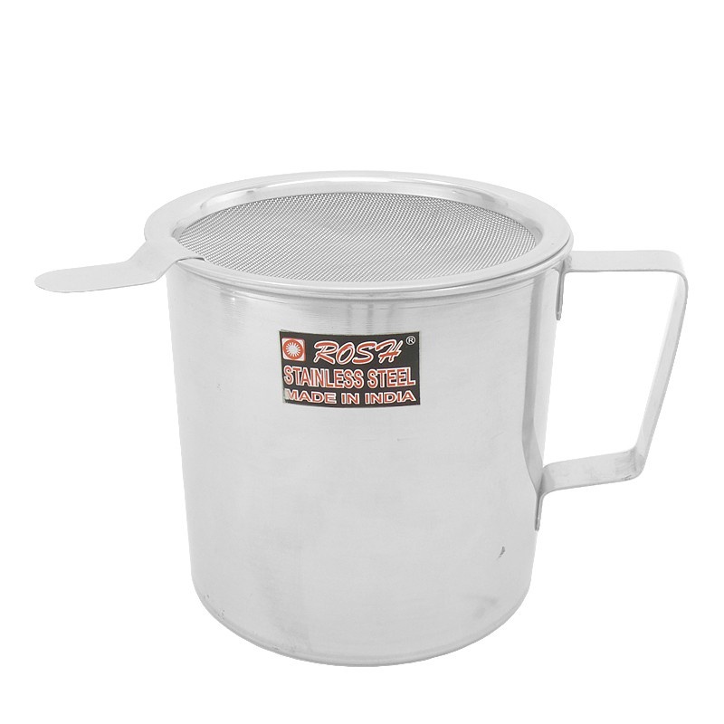 Mug Oil Pot Saringan 12cm / Tempat Saringan Minyak Stainless