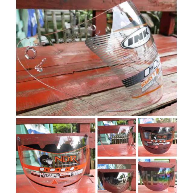 Kaca Helm InK Centro | Kaca Helm KYT DJ maru Djmaru | Kaca Helm KYT Galaxy || INK Metro iridium silv