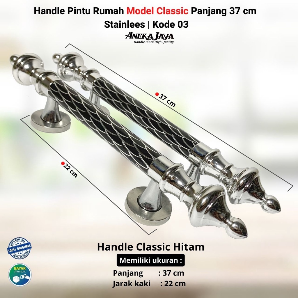 Handle Pintu Rumah Classic Panjang 37 Cm Gagang Tarikan Pegangan Minimalis Terbaru Murah Berkualitas