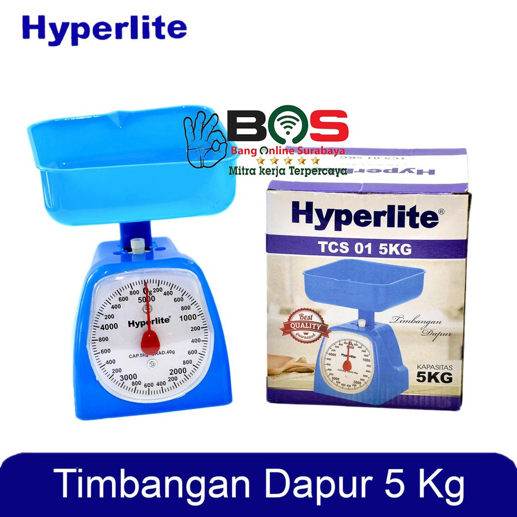 Timbangan Kue Dapur Kitchen Scale Analog Manual 5 KG Hyperlite TSC 01