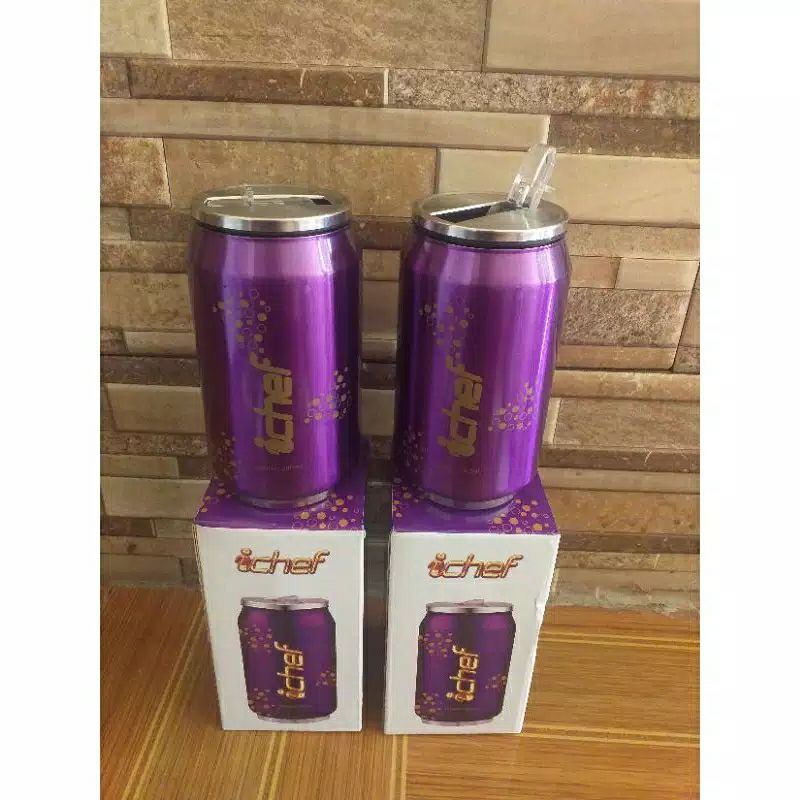 BOTOL MINUM ICHEF WARNA UNGU UKURAN 280 ML TERMURAH