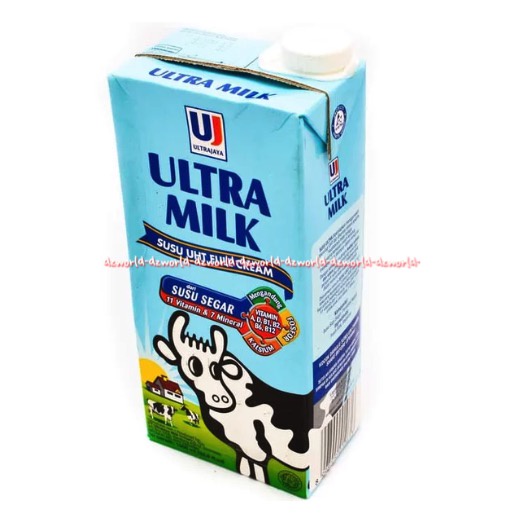 Ultra Milk 1000ml Susu Uht Full Cream Susu Ultra Jaya Susu Sapi Segar Putih Rasa Original Plain Ultramilk 1L Full Krim