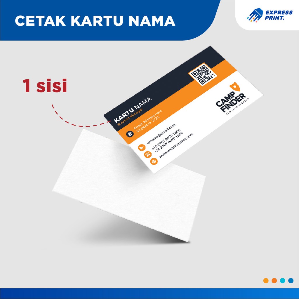 

Cetak Kartu Nama Custom 1 Sisi Per 1 BOX (100pcs) Cetak Kartu Nama Berkualitas non Id Card Name Card
