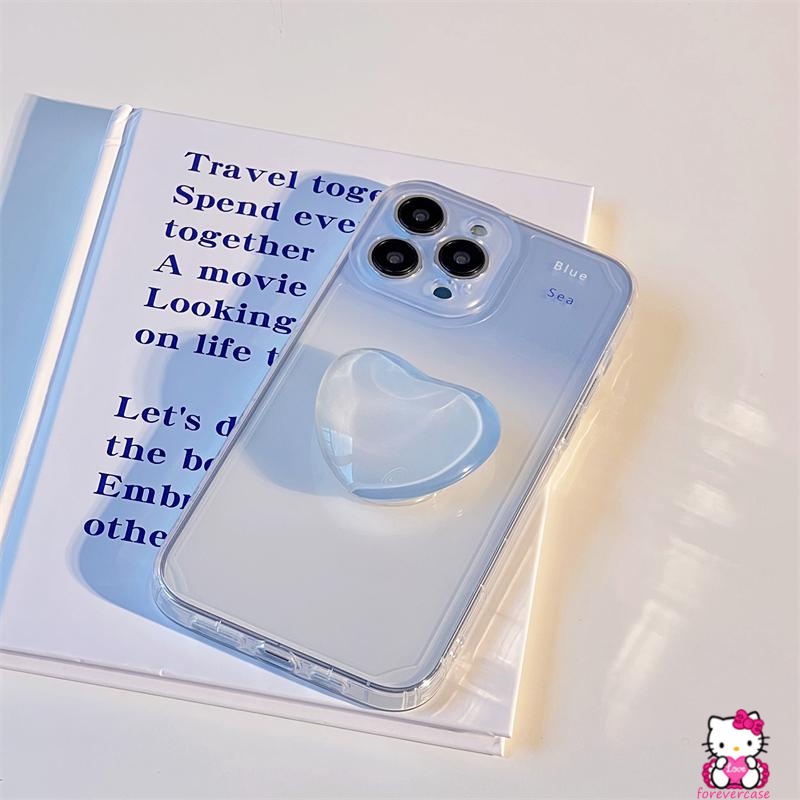 Casing Soft Case Redmi 10 10A 9 9A 9T 10C 9C Note 11 9 8 9s 9pro 10 10s 11s 11pro 10pro Max Motif Hati Warna Gradasi Biru