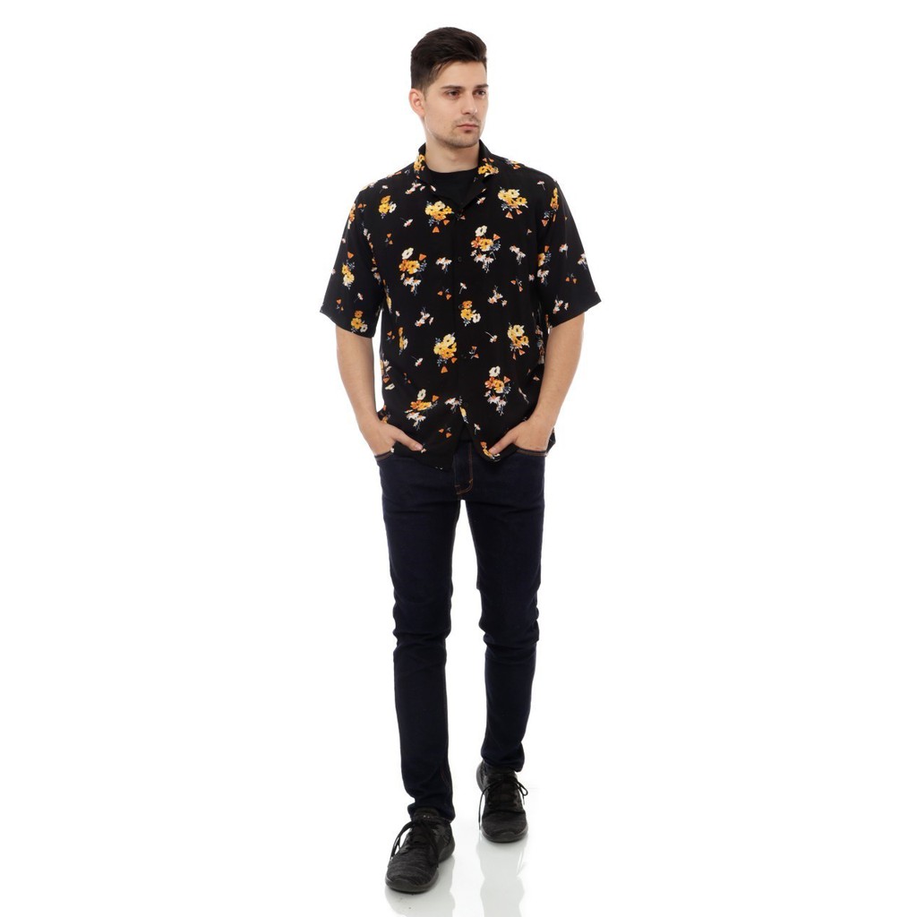 Kameja kasual klasik kameja pria