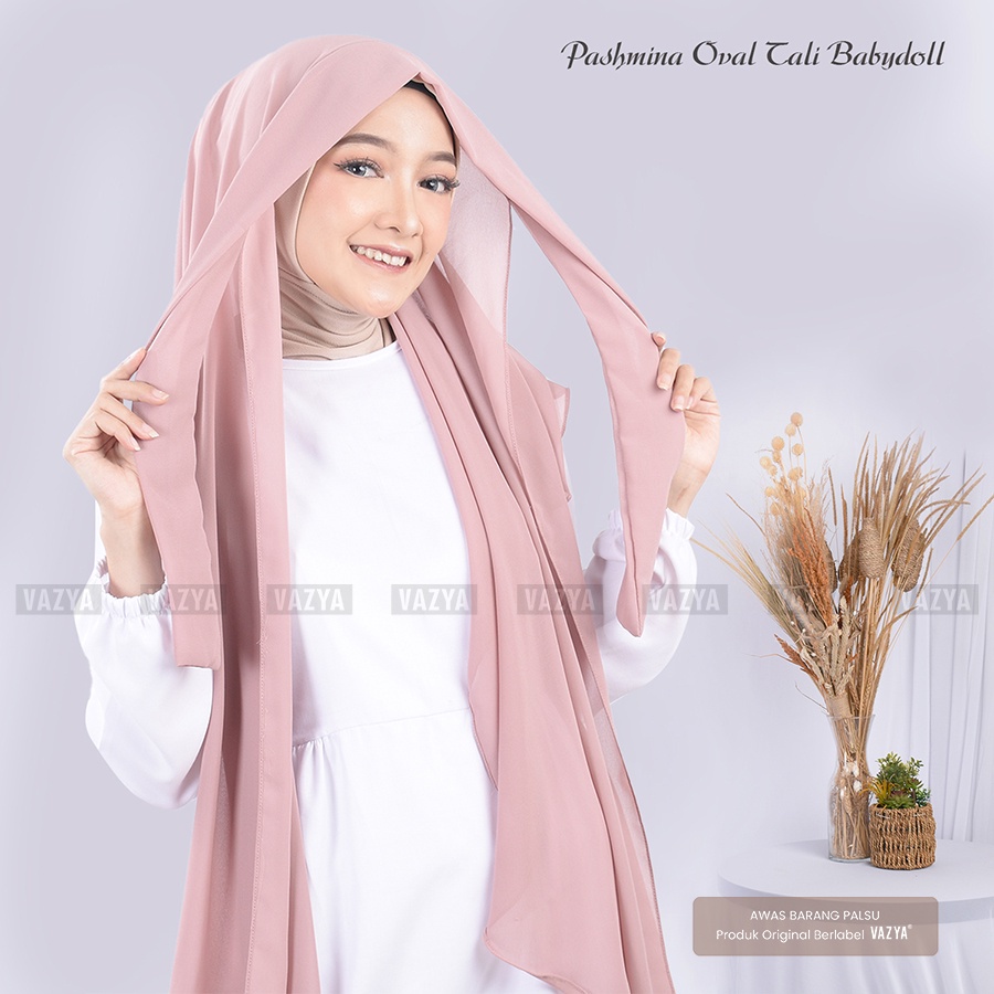 Pashmina Instant Malay / Pashmina Oval Tali Ikat