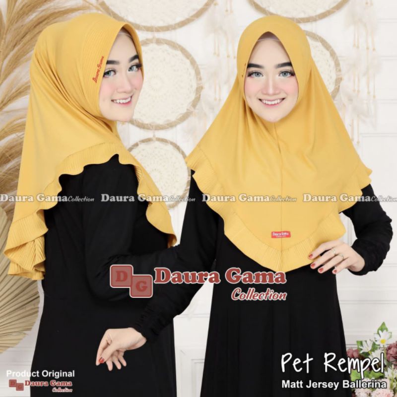 BERGO "REMPEL PLISKET BAWAH" /HIJAB INSTAN BY DAURA GAMA