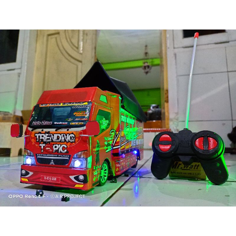 KZ22 miniatur truck oleng trending topic remote control-RC Full lampu