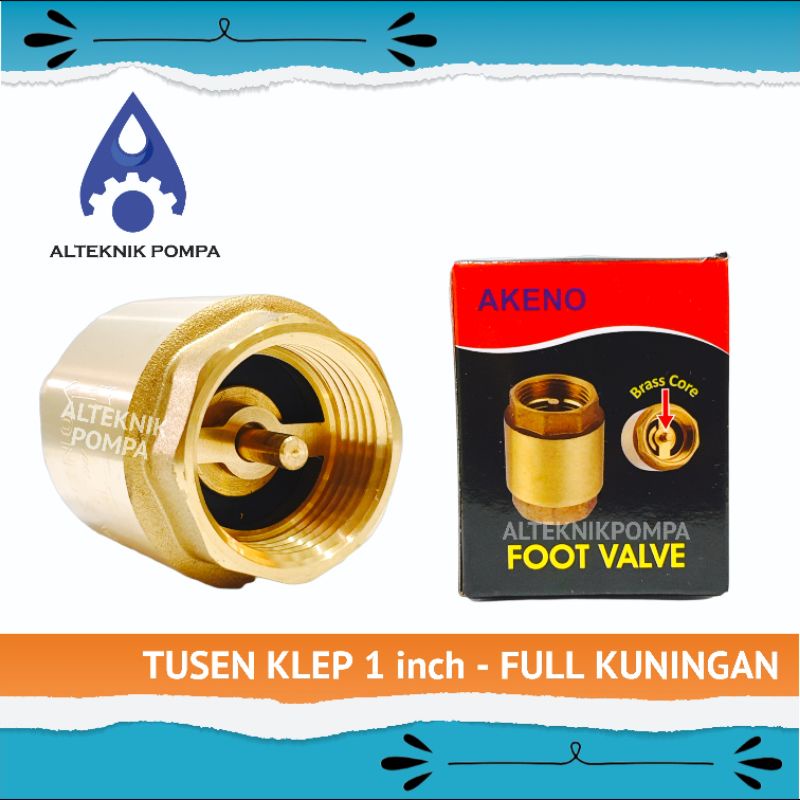 TUSEN KLEP 1" AKENO FULL KUNINGAN