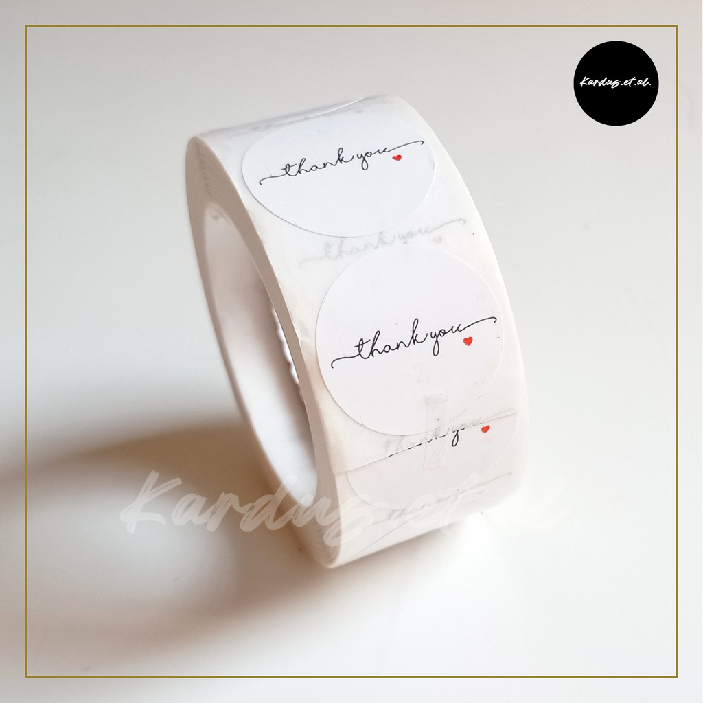 

Stiker Thank you 'Hand Writing' | 2,5 cm/25mm