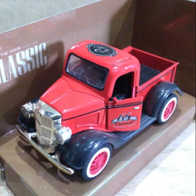 Miniatur Mobil Ford Pick Up Jadul Skala 36 Merah Shopee Indonesia