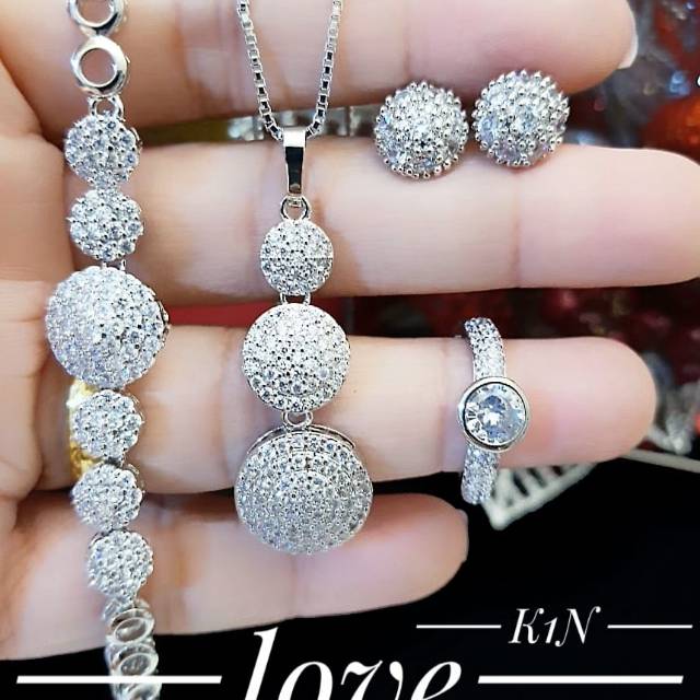 Xuping set perhiasan lapis emas 24k 0818k