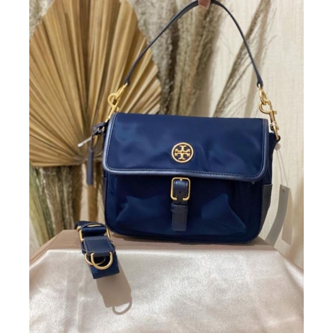NETT preloved tory burch tb piper navy authentic