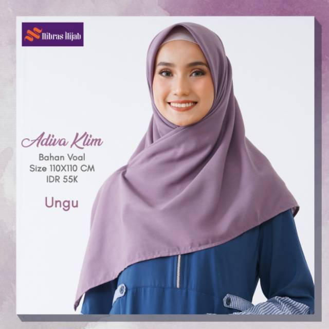 HIJAB SEGIEMPAT ADIVA KLIM || NIBRAS HIJAB