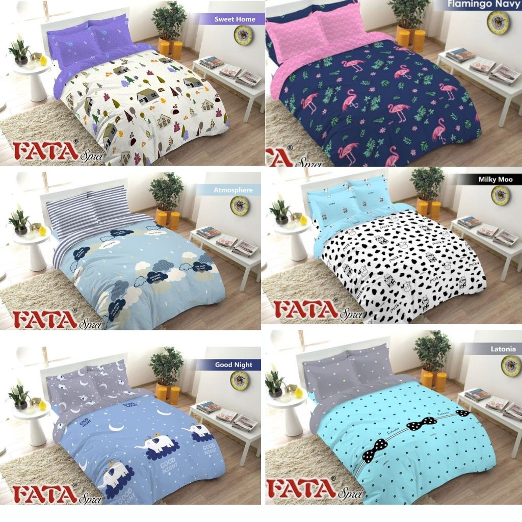 RC BEDCOVER FATA TANPA SPREI UKURAN KING 180X200 ONLY BEDCOVER