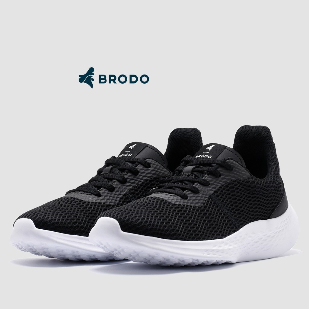 SNEAKERS PRIA ORI SNEAKER BRODO ORIGINAL - Sepatu Active Sprint Black WS