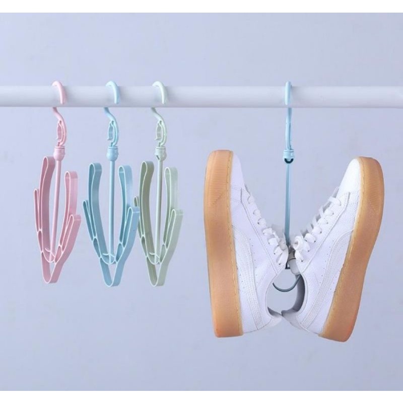 Gantungan Jemuran Sepatu Sendal Sandal Kaos Kaki Baju Shoe Hanger