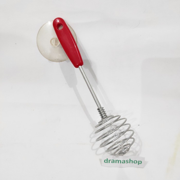 Alat whisker pencampur mixer adonan manual whisk mini gagang plastik