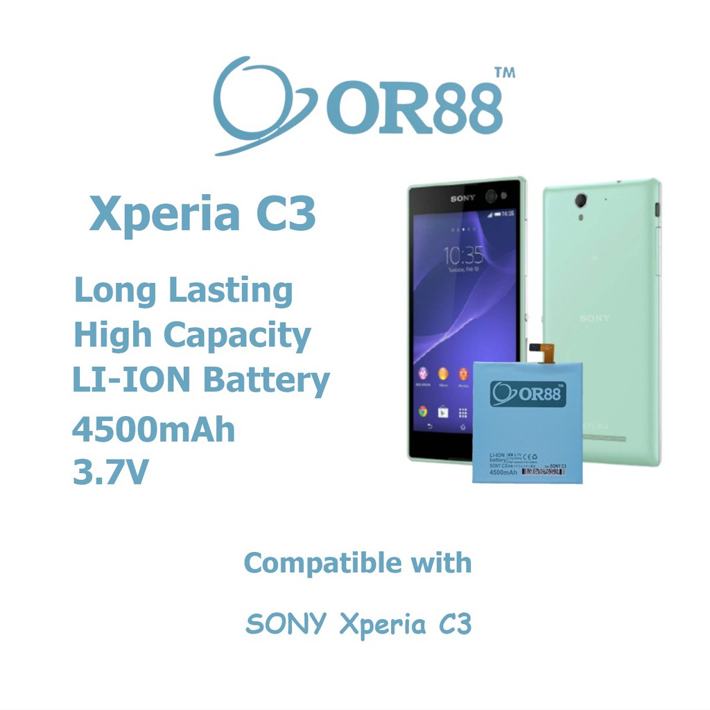 Batre Baterai BAterry Double Power OR88/Oriens88 Sony Xperia C3 / T3 / D2502 / D2533