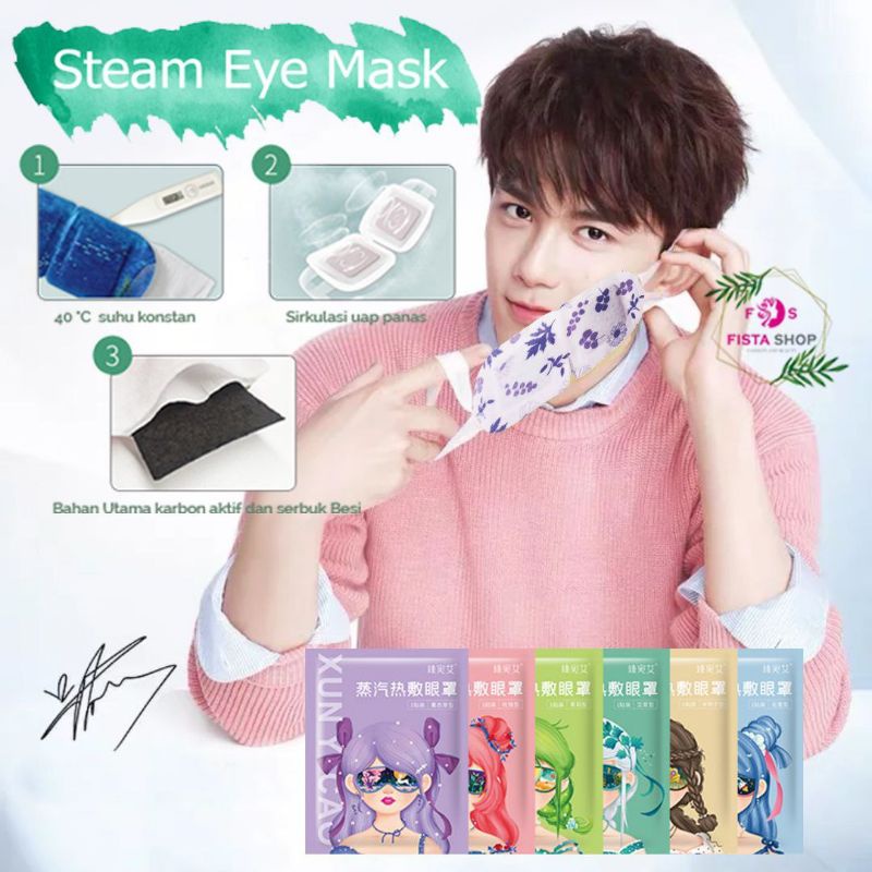 Steam Eye Mask Masker mata uap kompes mata lelah bebbo