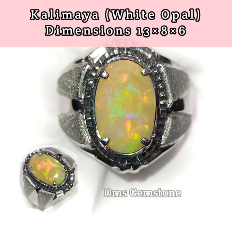 Cincin Permata Kalimaya Asli Natural Batu Permata