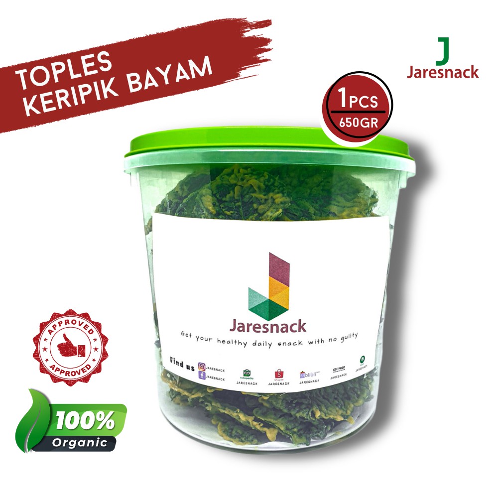 

KRIPIK BAYAM | KERIPIK BAYEM | SNACK | MAKANAN RINGAN | SEHAT | GURIH TOPLES MURAH by Jaresnack