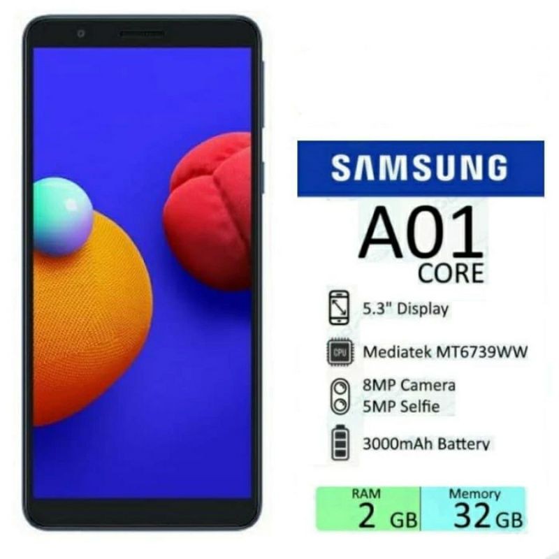 Samsung A01 core 2/32 Garansi Resmi