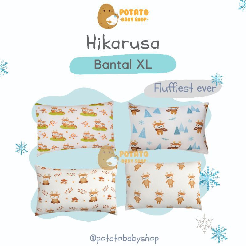 Hikaru XL - Bantal Hikarusa Jumbo Deer Sky / Snow / Family / Mushroom / Baby Shark Pinkfong