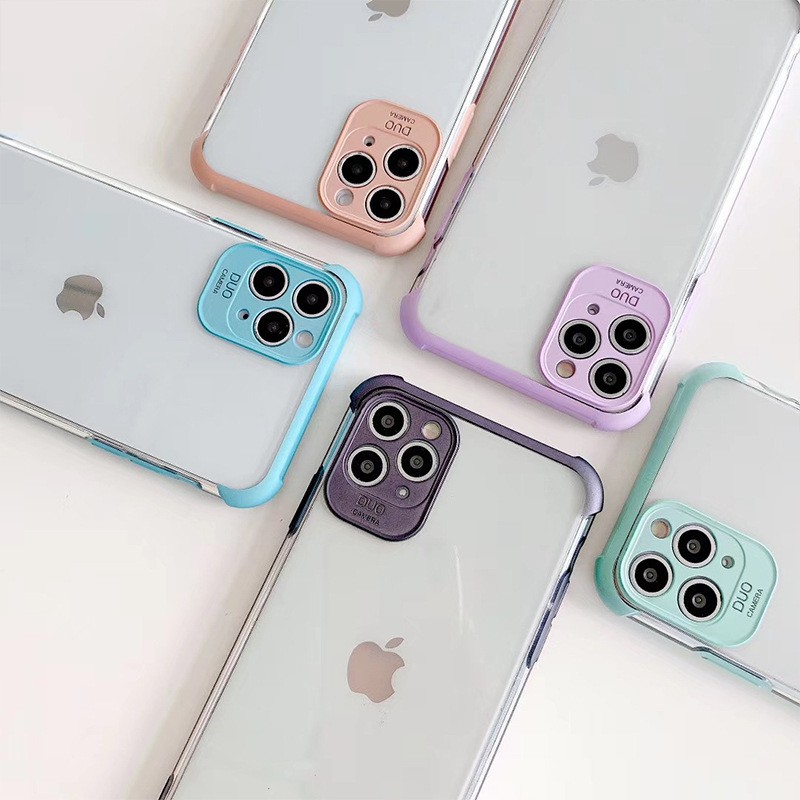 Colorful Lens Cover Clear Softcase IPHONE 6 6S 7 7+ 6SP 8G 8PLUS XR X XS MAX 11 11PRO MAX