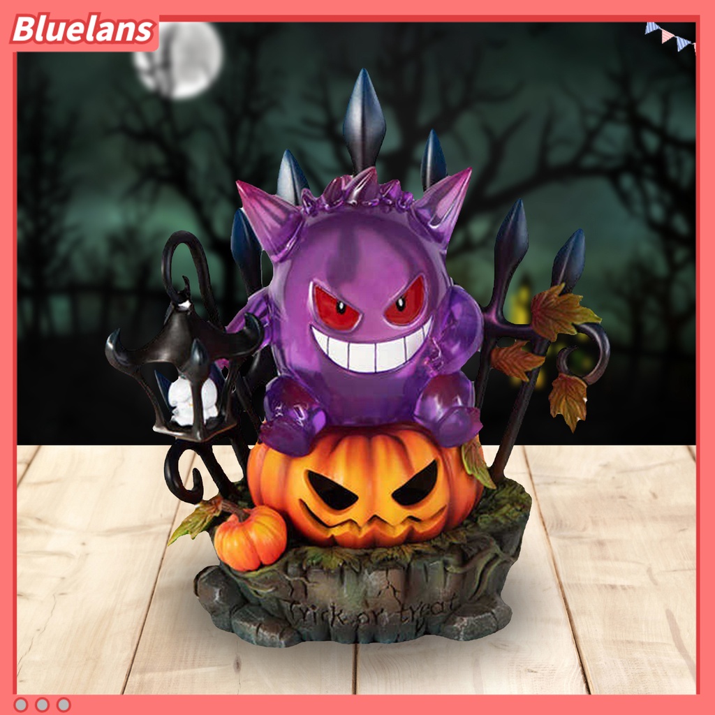 Lampu Bentuk Kartun Labu Halloween Bahan Resin Untuk Ruang Duduk