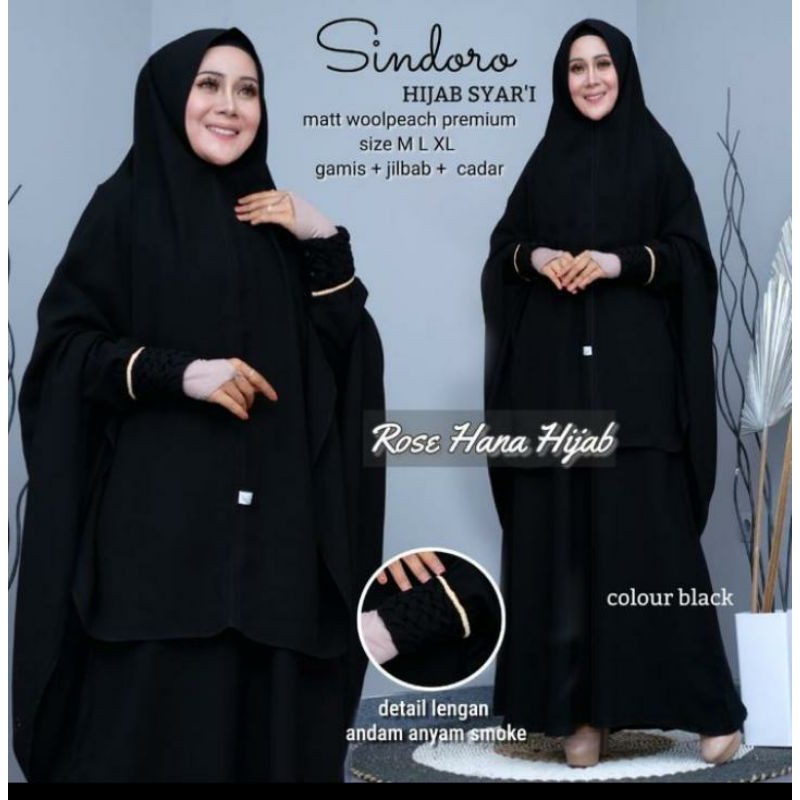 terlaris SINDORO EMBOS syari ORI by ROSEHANA HIJAB