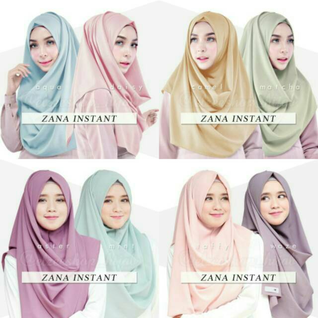 TERLARIS Jilbab  Hijab Pashmina Instan  Diamond  Crepe  