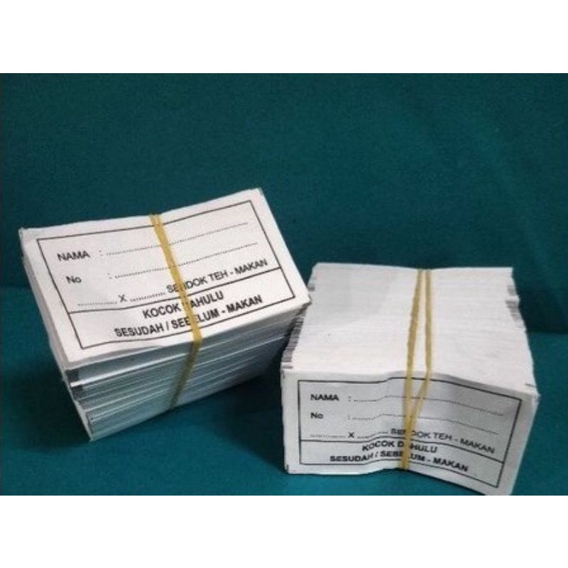 kertas Etiket kertas resep obat