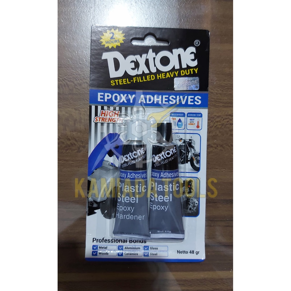 Lem Hitam Putih / Lem dextone / Lem Plastik Steel Dextone