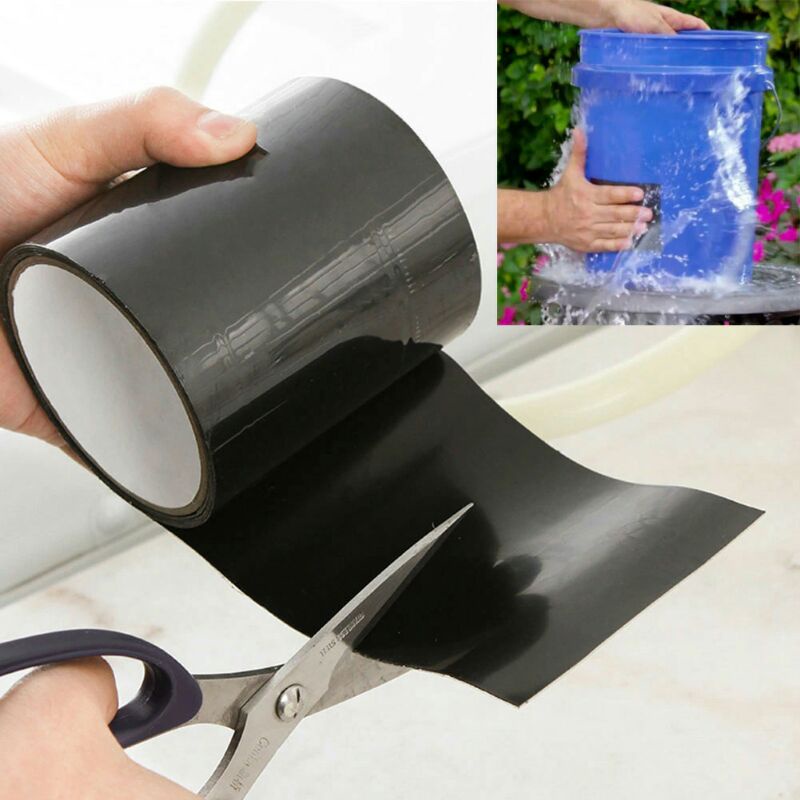 Lakban Anti Bocor Waterproof Super Strong Leak Stop Repair Tape 10x152 Cm Black