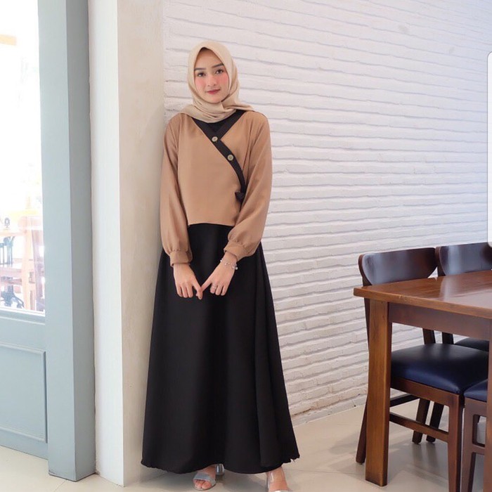 Baju Gamis Wanita Terbaru / Gamis Murah / Dress Muslim / Hanura Maxi