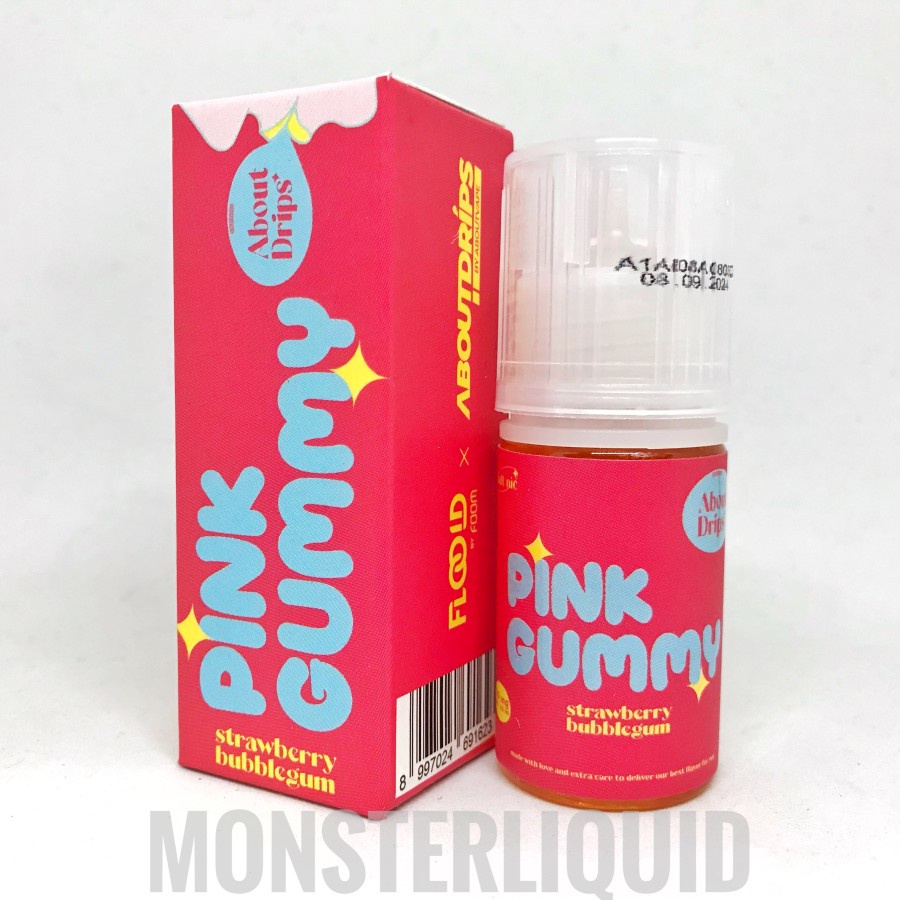 SALT PINK GUMMY STRAWBERRY BY FOOM X ABOUTDRIPS 30ML