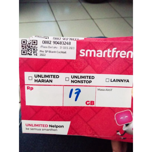 kartu Smartfren 17gb