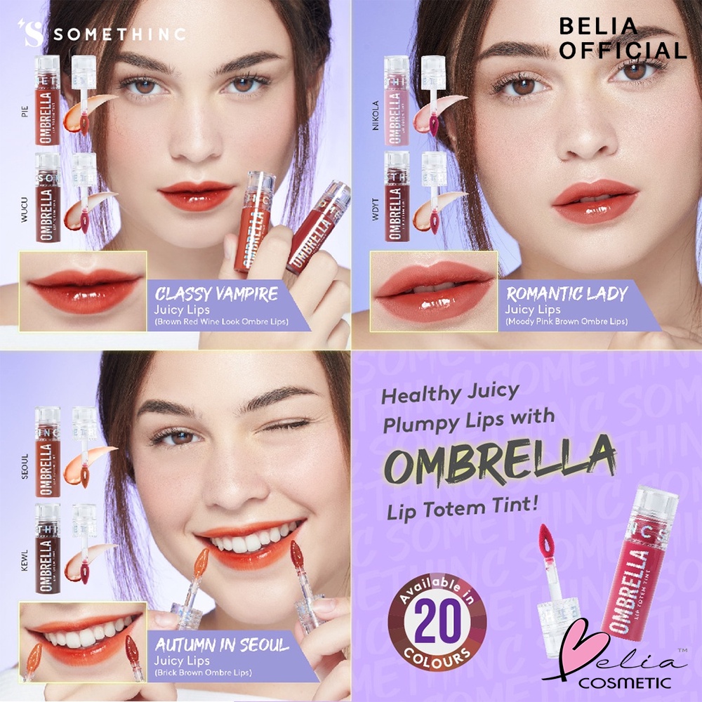 ❤ BELIA ❤ SOMETHINC OMBRELLA Lip Totem Tint | Lip Tint Bibir | Make Up Bibir | BPOM