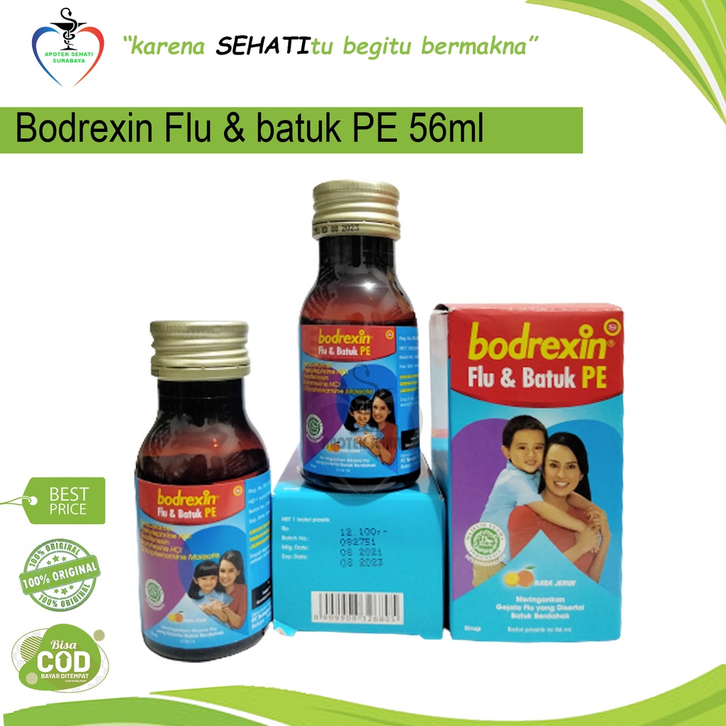 Bodrexin Flu Dan Batuk Berdahak PE Sirup 56ml