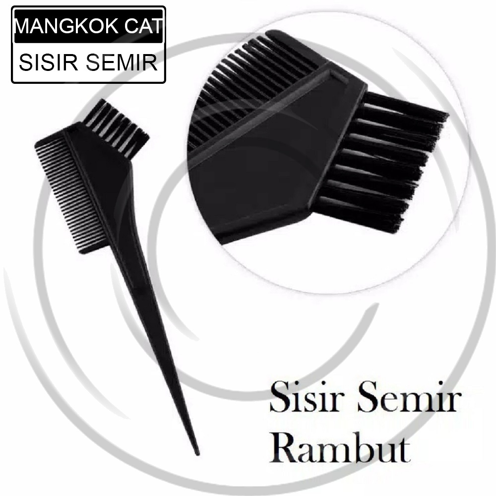 Set Paket Mangkok Cat Rambut Sisir Kuas Semir Peralatan Salon - Mangkok + sisir - CO