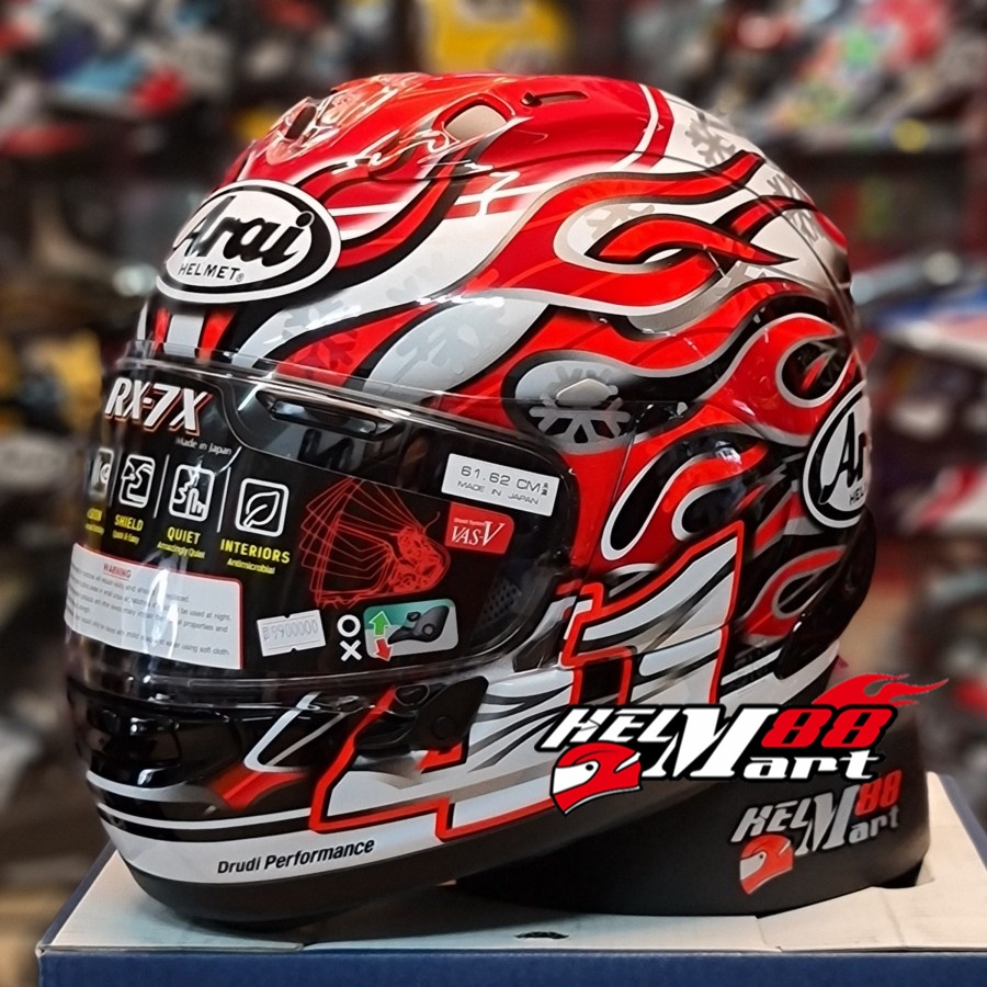 Arai RX-7X HAGA GP Helm Arai Full Face Arai RX7X Original