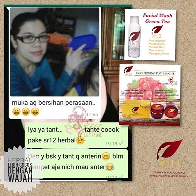 SR12 HERBAL SKINCARE BRIGHTENING DAY &amp; NIGHT CREAM / KRIM SPF PENCERAH BPOM AMAN / MENYAMARKAN NODA HITAM