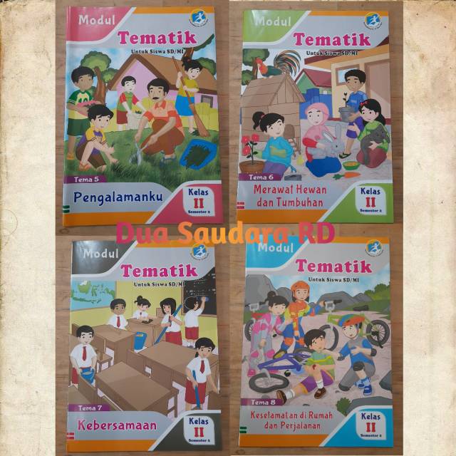 Buku Lks Modul Tematik Kelas 2 Tema 5 6 7 8 Paket Semester 2 Shopee Indonesia