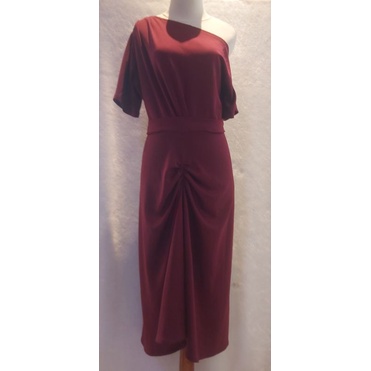 PRELOVED DRESS MURAH WANITA MARUN BY VEZZO