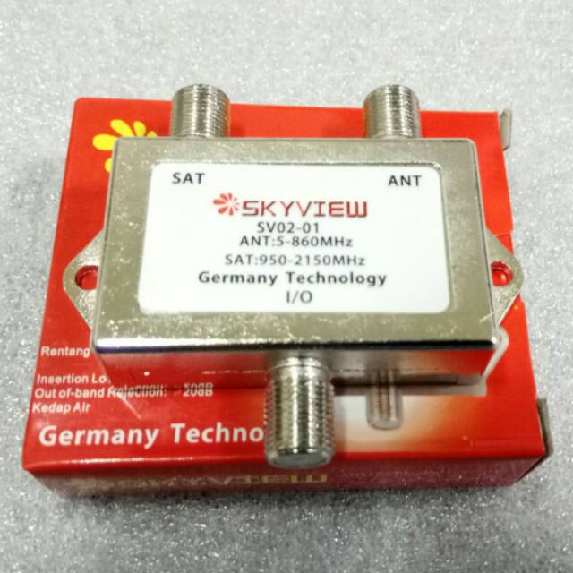 DIPLEXER/COMBINER ANTENA TV TO SATELITE