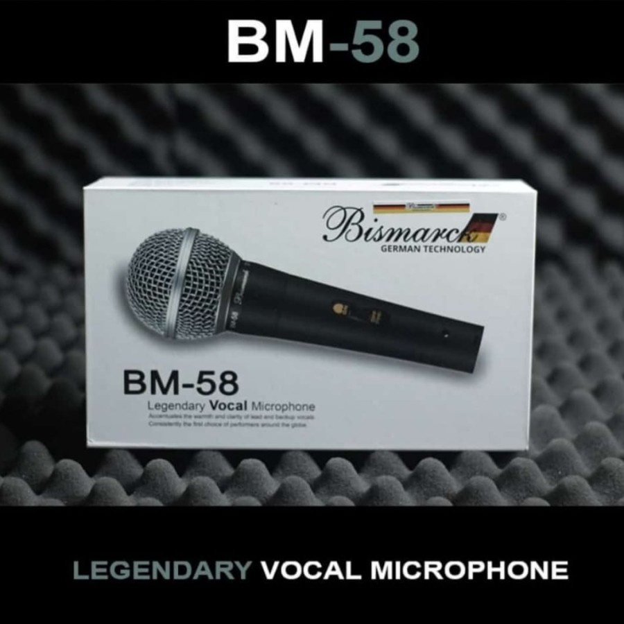 Microphone Mic Kabel Bismark BM 58 Germany Vokal Dynamic Original