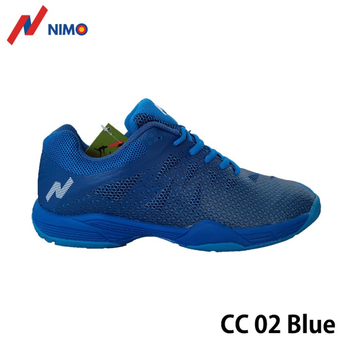 NIMO Sepatu Badminton Court Champ 02 Blue ukuran 38 sampai 45 - 38